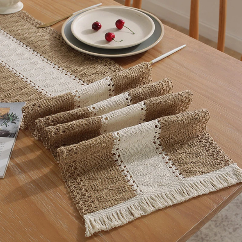 Table Runners with Vintage Woven Handmade Home Decor Tassel Table Runner Cotton Linen Long for Party Dining Table Decoration
Table Runners with Vintage Woven Handmade Home Decor Tassel Table Runner Cotton Linen Long for Party Dining Table Decoration