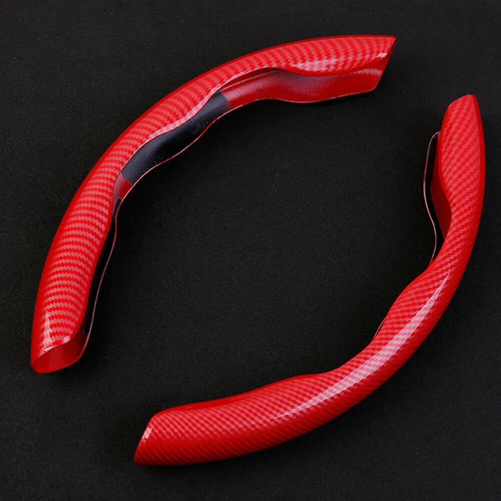 1Pair Car Steering Wheel Cover Built-in Decrease Stress Buttons Carbon Fiber Look Universal Steering Wheel Parts
1Pair Car Steering Wheel Cover Built-in Decrease Stress Buttons Carbon Fiber Look Universal Steering Wheel Parts
