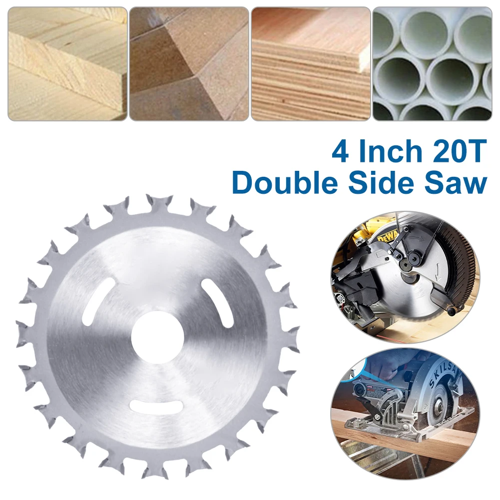 Alloy Woodworking Double Side Saw Blade Circular Cutting Disc 110mm 20T Rotating Drilling Tool For Wood Plastic Aluminum Steel
Alloy Woodworking Double Side Saw Blade Circular Cutting Disc 110mm 20T Rotating Drilling Tool For Wood Plastic Aluminum Steel