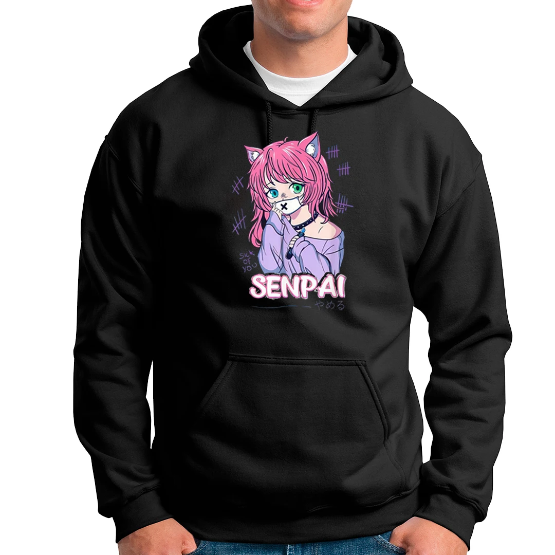 SENPAI Girl Print Plus Velvet Sweatshirts Men and Women Harajuku Oversized Fleece Hoodie Hip Hop Stranger Things Hooded Hoody
SENPAI Girl Print Plus Velvet Sweatshirts Men and Women Harajuku Oversized Fleece Hoodie Hip Hop Stranger Things Hooded Hoody
