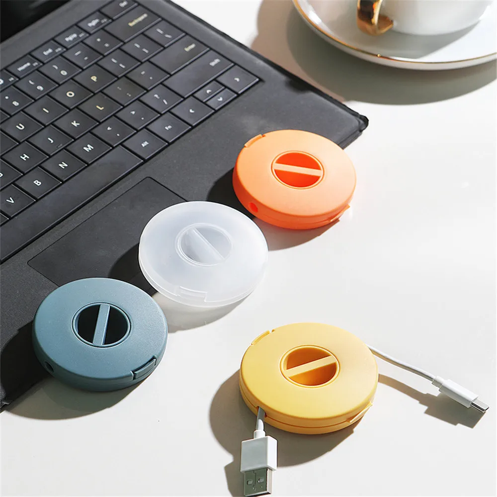 Mini Round Rotatable Data Line Organizer Portable Carry Earphone Storage Box Mobile Phone Portable USB Charging Cable Winder
Mini Round Rotatable Data Line Organizer Portable Carry Earphone Storage Box Mobile Phone Portable USB Charging Cable Winder