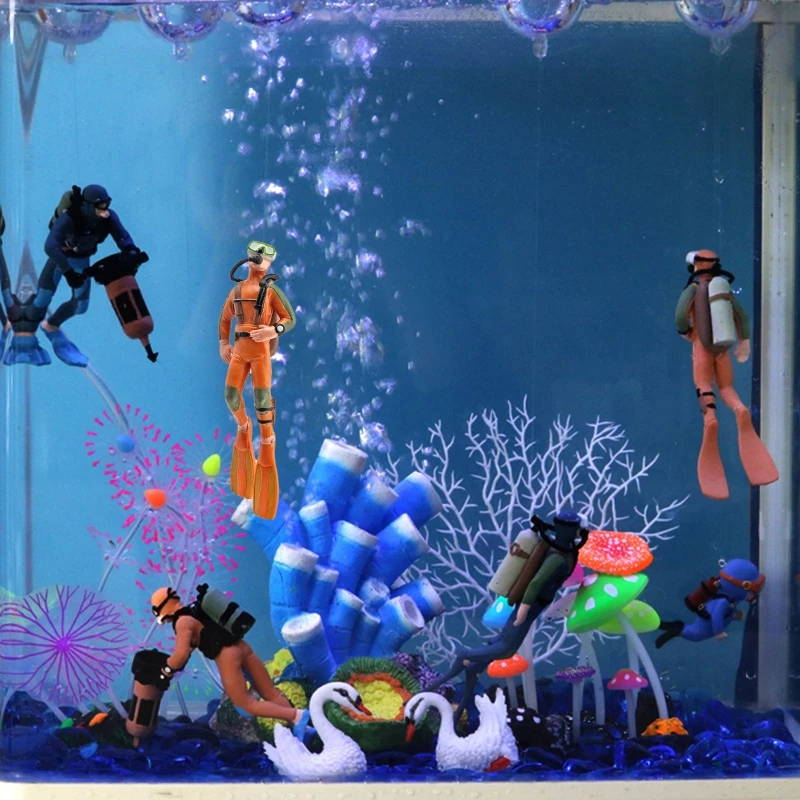 Aquarium Resin Ornaments Floating Diver Decorations Betta Fish Tank Accessories Landscape Decor 4.9 x 1.6 Inches
Aquarium Resin Ornaments Floating Diver Decorations Betta Fish Tank Accessories Landscape Decor 4.9 x 1.6 Inches