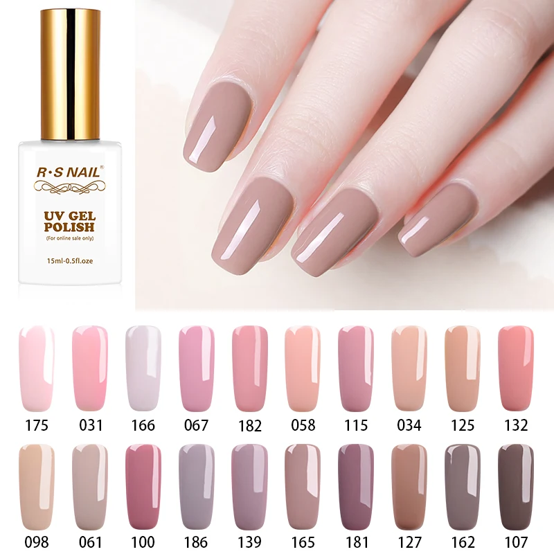 RS Nail 15ml Gel Nail Polish Pure Color Nail Art Semi-permanent Varnish Vernis Hybrid Gellak Nail Polish UV LED Base Top Coat
RS Nail 15ml Gel Nail Polish Pure Color Nail Art Semi-permanent Varnish Vernis Hybrid Gellak Nail Polish UV LED Base Top Coat