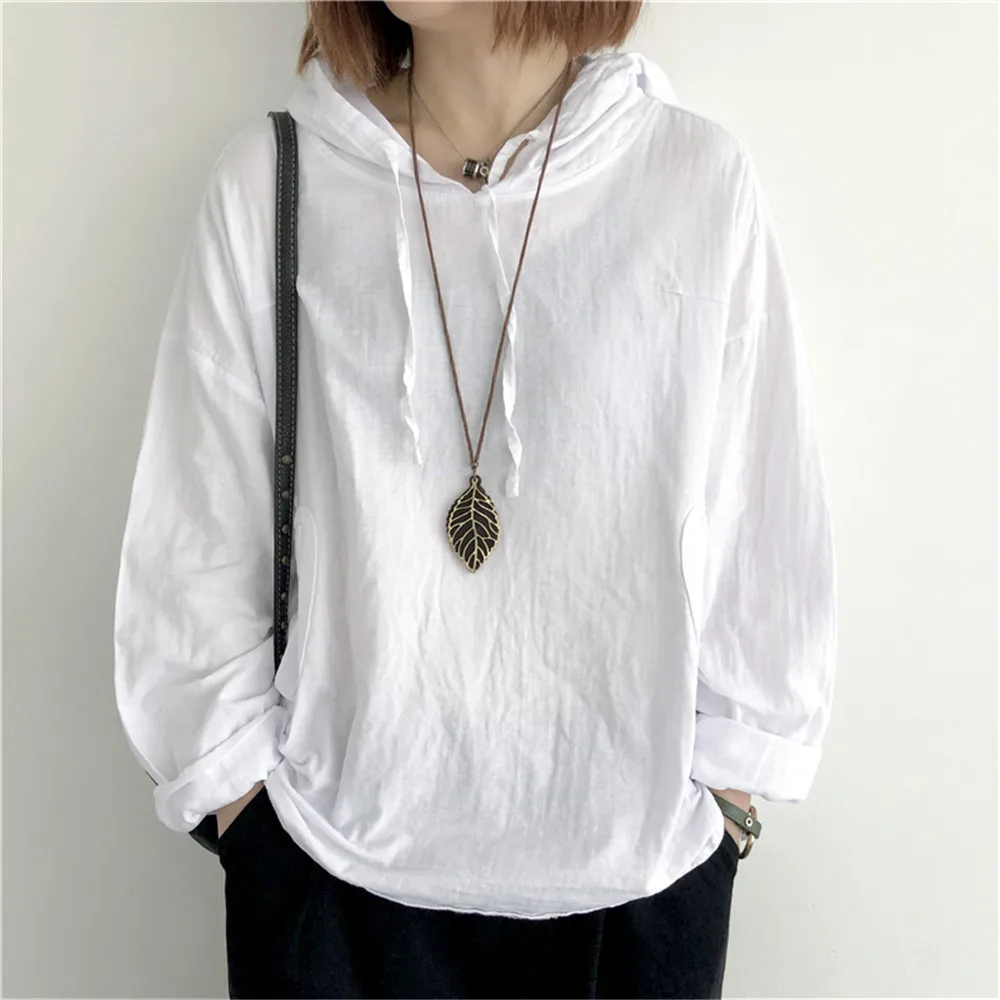 Hooded Bottoming T-shirt Casual Loose Solid Color Art Slim All-match Cotton T-shirt New Japan Korean Casual Autumn Spring 2022
Hooded Bottoming T-shirt Casual Loose Solid Color Art Slim All-match Cotton T-shirt New Japan Korean Casual Autumn Spring 2022
