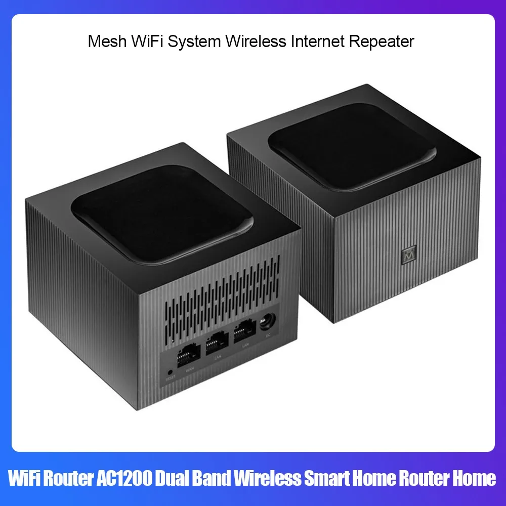 Wi-Fi-роутер AC1200, двухдиапазонный беспроводной маршрутизатор для умного дома, сетчатая домашняя Wi-Fi-система, беспроводной интернет-ретрансля... 
Wi-Fi-роутер AC1200, двухдиапазонный беспроводной маршрутизатор для умного дома, сетчатая домашняя Wi-Fi-система, беспроводной интернет-ретрансля...