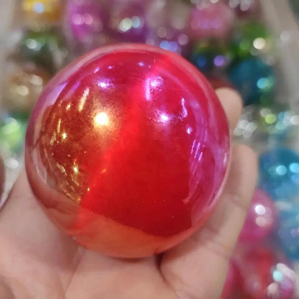 6-7cm Green cat eye ball Aura Electroplating Quartz Crystal Sphere Balls Healing Natural Quartz Crystals
6-7cm Green cat eye ball Aura Electroplating Quartz Crystal Sphere Balls Healing Natural Quartz Crystals