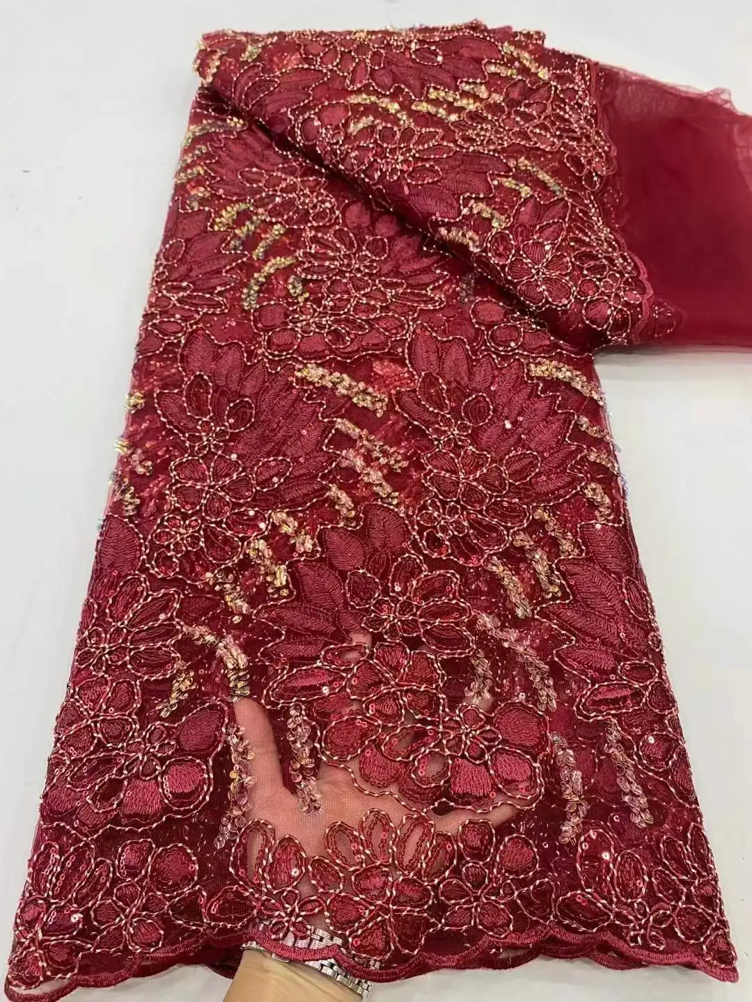 2023 High Quality African Lace Fabric 100%cotton Swiss Voile With Beads Nigerian Tulle pink lace Sequined Popular Dubai Style
2023 High Quality African Lace Fabric 100%cotton Swiss Voile With Beads Nigerian Tulle pink lace Sequined Popular Dubai Style