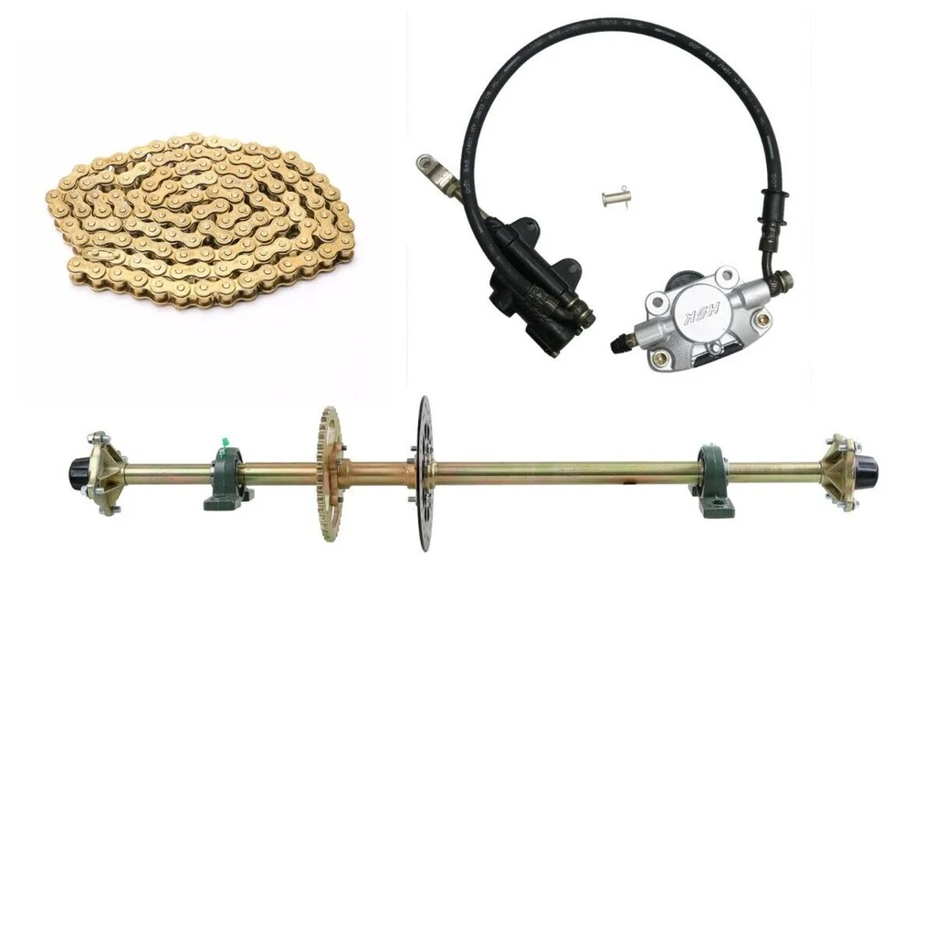 44" Rear Axle Kit Brake Caliper Sprocket Wheel Hub Chain for Buggy Quad Bike 50cc 110cc 150cc 200cc Cargo ATV Go kart
44" Rear Axle Kit Brake Caliper Sprocket Wheel Hub Chain for Buggy Quad Bike 50cc 110cc 150cc 200cc Cargo ATV Go kart