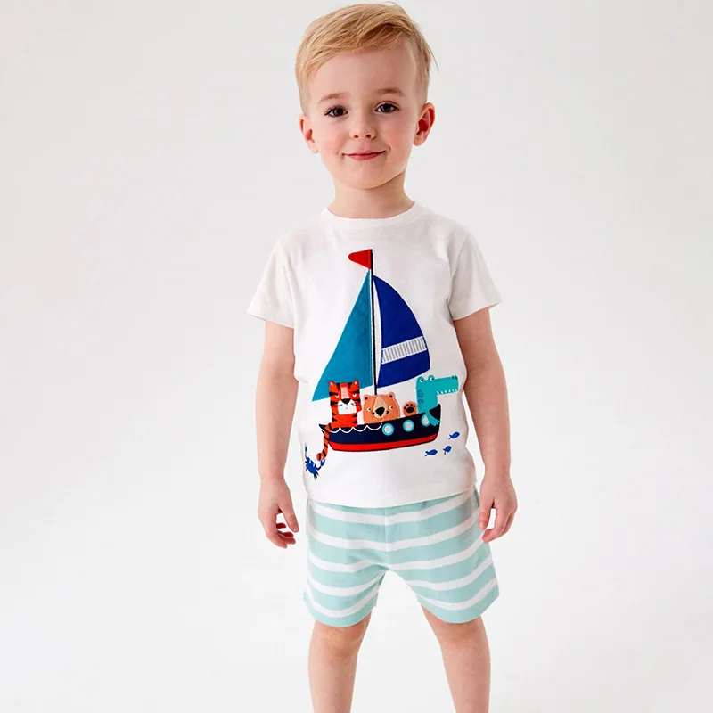 Children's Clothing Set Summer New Boys' T-shirt Casual Breathable Knitted Cotton Cartoon Embroidery Children's Two Piece Set
Children's Clothing Set Summer New Boys' T-shirt Casual Breathable Knitted Cotton Cartoon Embroidery Children's Two Piece Set