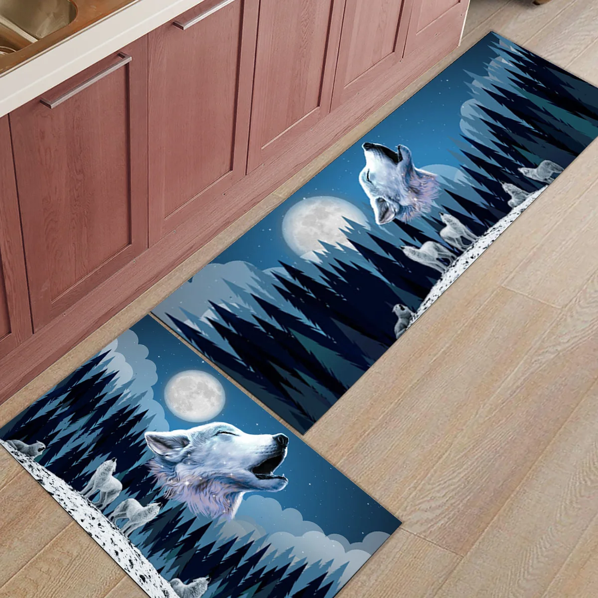 Wolves Moon Forest 2pcs Set Doormat Bath Carpet Floor Mat Home Entrance Doormat Bedroom Living Room Rugs
Wolves Moon Forest 2pcs Set Doormat Bath Carpet Floor Mat Home Entrance Doormat Bedroom Living Room Rugs
