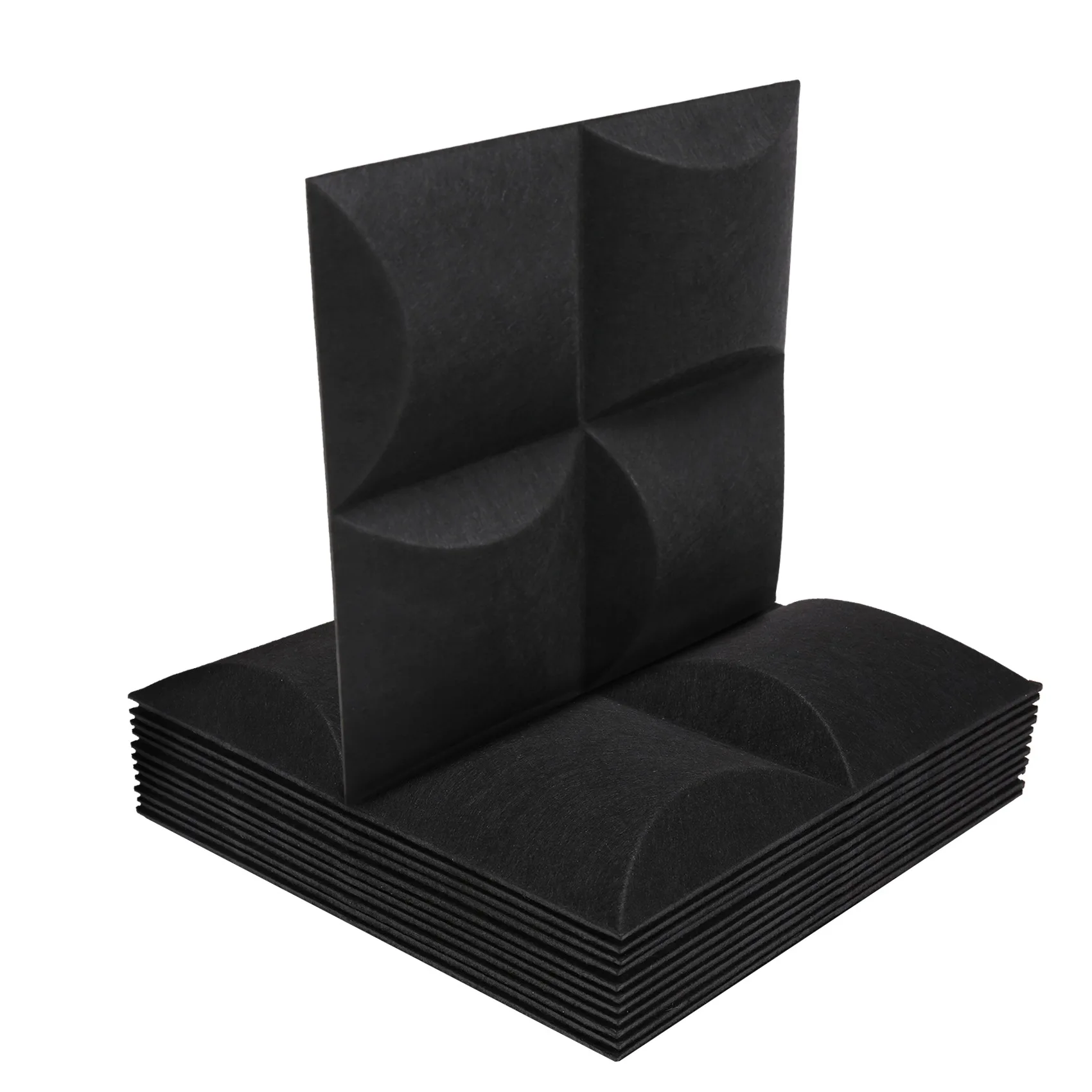 12Pcs Unique Shape Acoustic Absorption Panel,12X12X0.12Inch Soundproofing Panel,Great for Wall Decoration Acoustic,Black
12Pcs Unique Shape Acoustic Absorption Panel,12X12X0.12Inch Soundproofing Panel,Great for Wall Decoration Acoustic,Black