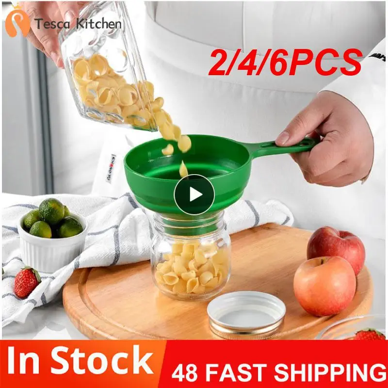 2/4/6PCS Large Canned Jam Folding Telescopic Funnel Silicone Food Grade Folding Spice Large Canned Jar For Wide Mouth Jars
2/4/6PCS Large Canned Jam Folding Telescopic Funnel Silicone Food Grade Folding Spice Large Canned Jar For Wide Mouth Jars