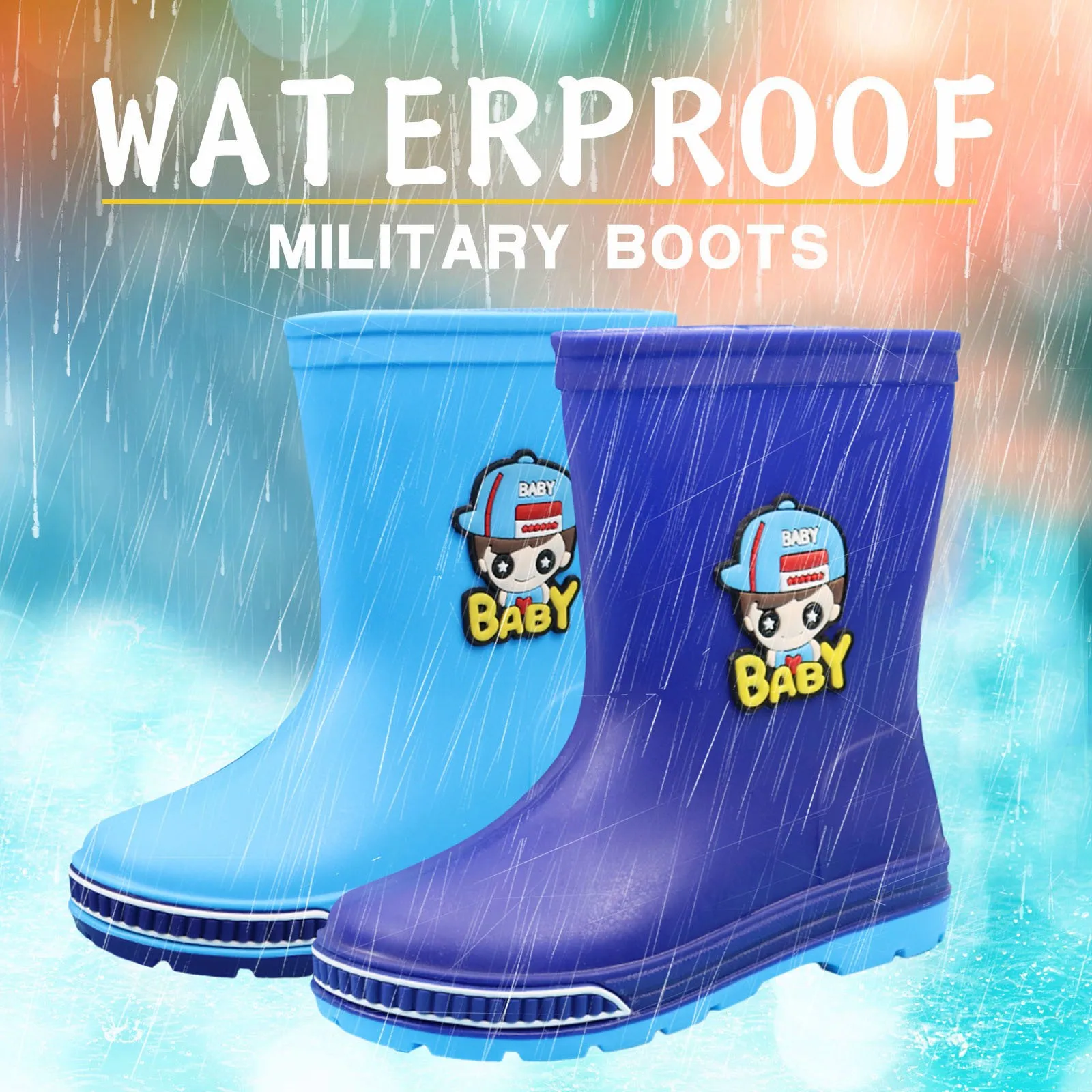 All Season Student Rain Boots For Boys Girls Yellow Blue Green Pink Waterproof Rubber Shoes With Removable Cotton Cover
All Season Student Rain Boots For Boys Girls Yellow Blue Green Pink Waterproof Rubber Shoes With Removable Cotton Cover