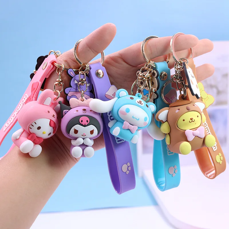 Kawaii Sanrio Kuromi Kitty Melody Cinnamoroll Purin Keychain Doll Fashion Cartoon Keyring Pendant Bag Car Ornament Pvc Gifts
Kawaii Sanrio Kuromi Kitty Melody Cinnamoroll Purin Keychain Doll Fashion Cartoon Keyring Pendant Bag Car Ornament Pvc Gifts
