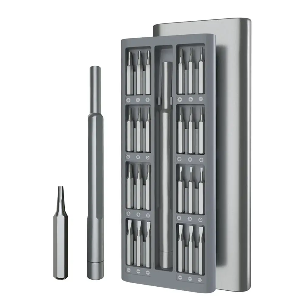 24-in-1 Precision Screwdriver Set Magnetic Handle Repair Tool Kit for Mobile Phone Computer Speaker
24-in-1 Precision Screwdriver Set Magnetic Handle Repair Tool Kit for Mobile Phone Computer Speaker