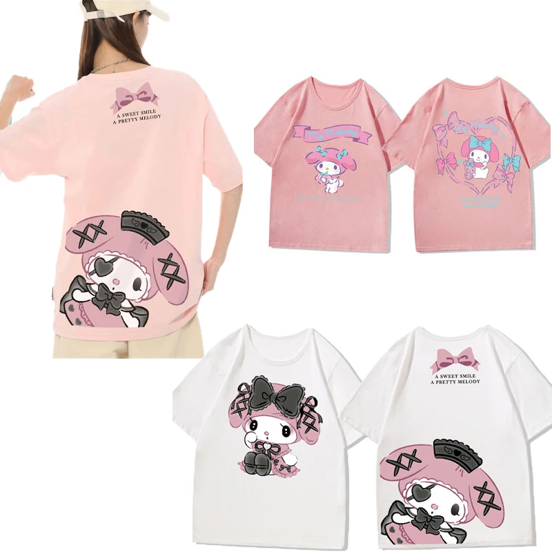 Kawaii cute cartoon Mymelody joint short sleeve suit New loose and sweet half sleeve trendy couple models genderless outfits
Kawaii cute cartoon Mymelody joint short sleeve suit New loose and sweet half sleeve trendy couple models genderless outfits
