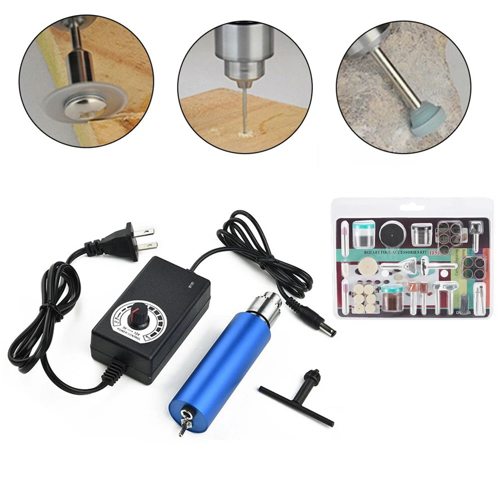 Handheld Multifunction Electric Drill Mini Electric Grinder Woodworking 0.3-4mm Electric Grinder Holder Rotary Tool
Handheld Multifunction Electric Drill Mini Electric Grinder Woodworking 0.3-4mm Electric Grinder Holder Rotary Tool