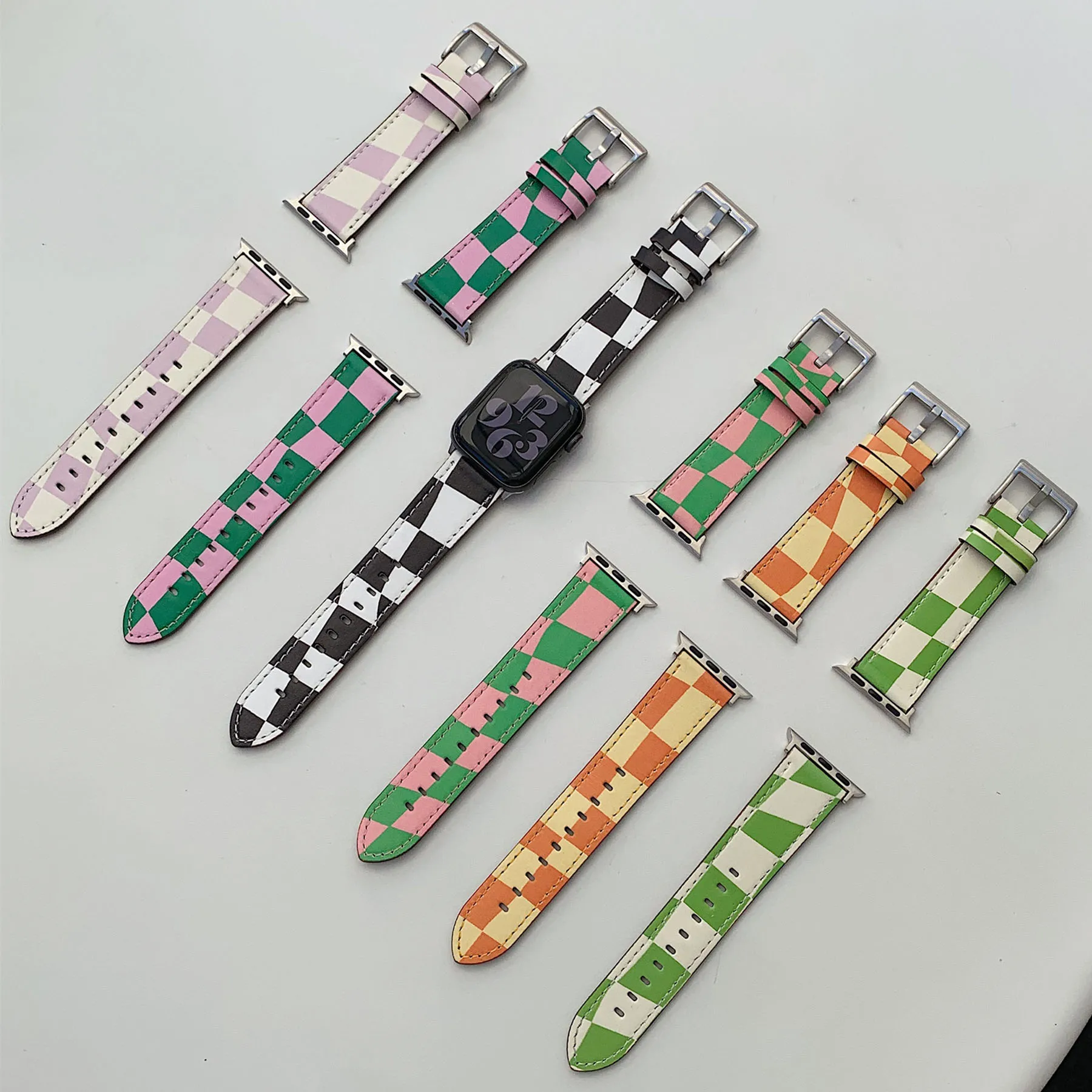 Plaid Leather Strap For Apple Watch Ultra 49mm Band 44 40mm For iWatch Series 38 42MM 5 4 3 6 7 Loop Genuine Bracelet 8 41 45mm
Plaid Leather Strap For Apple Watch Ultra 49mm Band 44 40mm For iWatch Series 38 42MM 5 4 3 6 7 Loop Genuine Bracelet 8 41 45mm