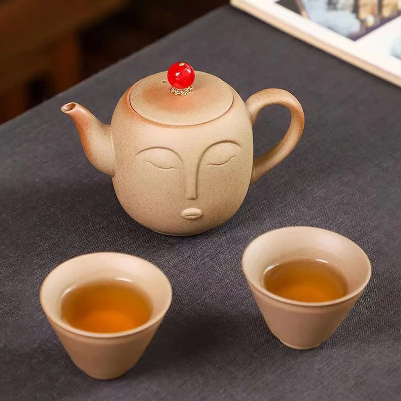 Agate Buddha Face Tea Set 1 Teapot 2tea Cup Ceramic Mug Puer Tea Cups and Saucer Sets Samovar Teapots to Boil Water Gaiwan Pot
Agate Buddha Face Tea Set 1 Teapot 2tea Cup Ceramic Mug Puer Tea Cups and Saucer Sets Samovar Teapots to Boil Water Gaiwan Pot