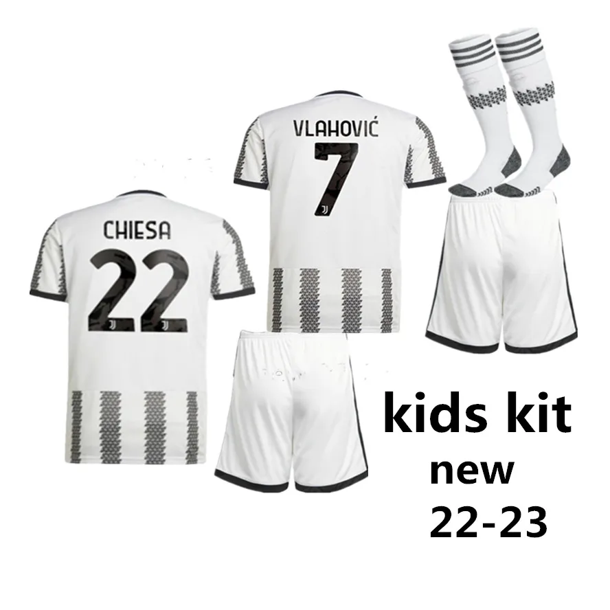 

new 2022 2023 kids kit juvees Top Quality DYBALA Fourth CHIESA CHIELLINI VLAHOVIC 22 23 Home shirt new 22 23 children kit