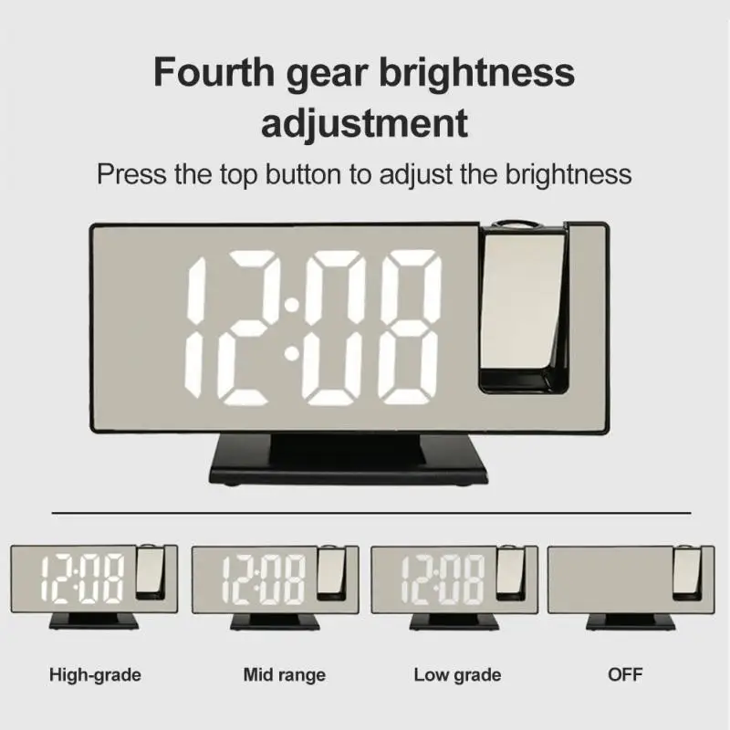 LED Digital Projection Alarm Clock Table Electronic Alarm Clock with Projection FM Radio Time Projector Bedroom Bedside Clock
LED Digital Projection Alarm Clock Table Electronic Alarm Clock with Projection FM Radio Time Projector Bedroom Bedside Clock