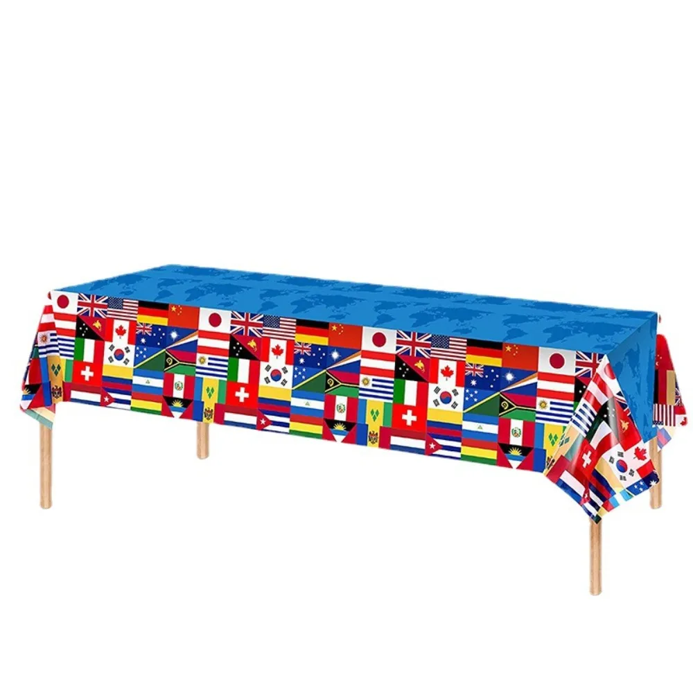 3Pcs 51.18"×86.61" International Flag Tablecover Disposable Waterproof World Flag Party Tablecloth Easy to use Colorful
3Pcs 51.18"×86.61" International Flag Tablecover Disposable Waterproof World Flag Party Tablecloth Easy to use Colorful
