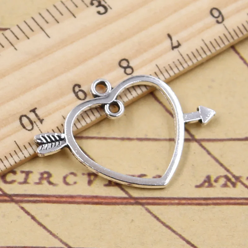 25pcs Charms Arrow Cross Heart Link 24x32mm Tibetan Silver Color Pendants Antique Jewelry Making DIY Handmade Craft
25pcs Charms Arrow Cross Heart Link 24x32mm Tibetan Silver Color Pendants Antique Jewelry Making DIY Handmade Craft