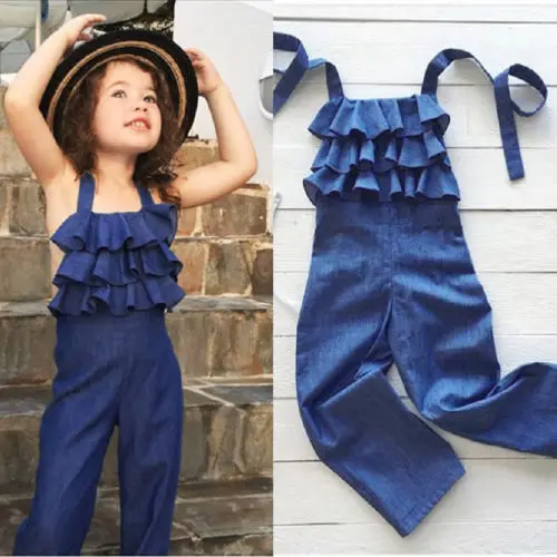 Clothes Capri Ruffles Outfits Toddlers Jeans Denim Girls Clothes Jumpsuit Leg Wide Pants Pants Bib Children Kids
Clothes Capri Ruffles Outfits Toddlers Jeans Denim Girls Clothes Jumpsuit Leg Wide Pants Pants Bib Children Kids