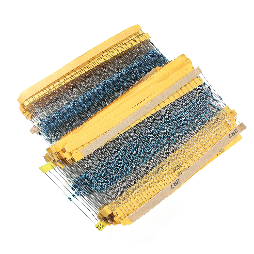 2425pcs/set 1/6W Resistance 97 Kinds Metal Film Resistor Pack Assorted Kit 1 ohm ~ 1M diy electronic 1% Set of resistor
2425pcs/set 1/6W Resistance 97 Kinds Metal Film Resistor Pack Assorted Kit 1 ohm ~ 1M diy electronic 1% Set of resistor
