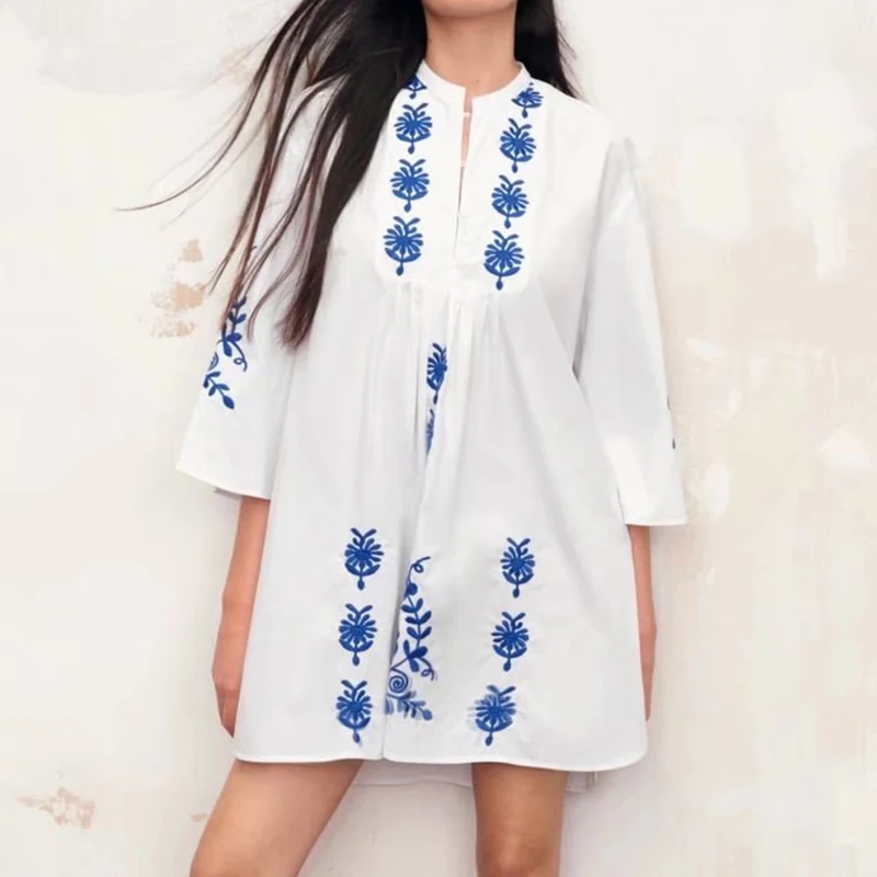 Spring 2022 Women Vintage Embroidered Mini Loose Dress O Neck Long Sleeve Female Streetwear Dress Vestidos BB22220
Spring 2022 Women Vintage Embroidered Mini Loose Dress O Neck Long Sleeve Female Streetwear Dress Vestidos BB22220