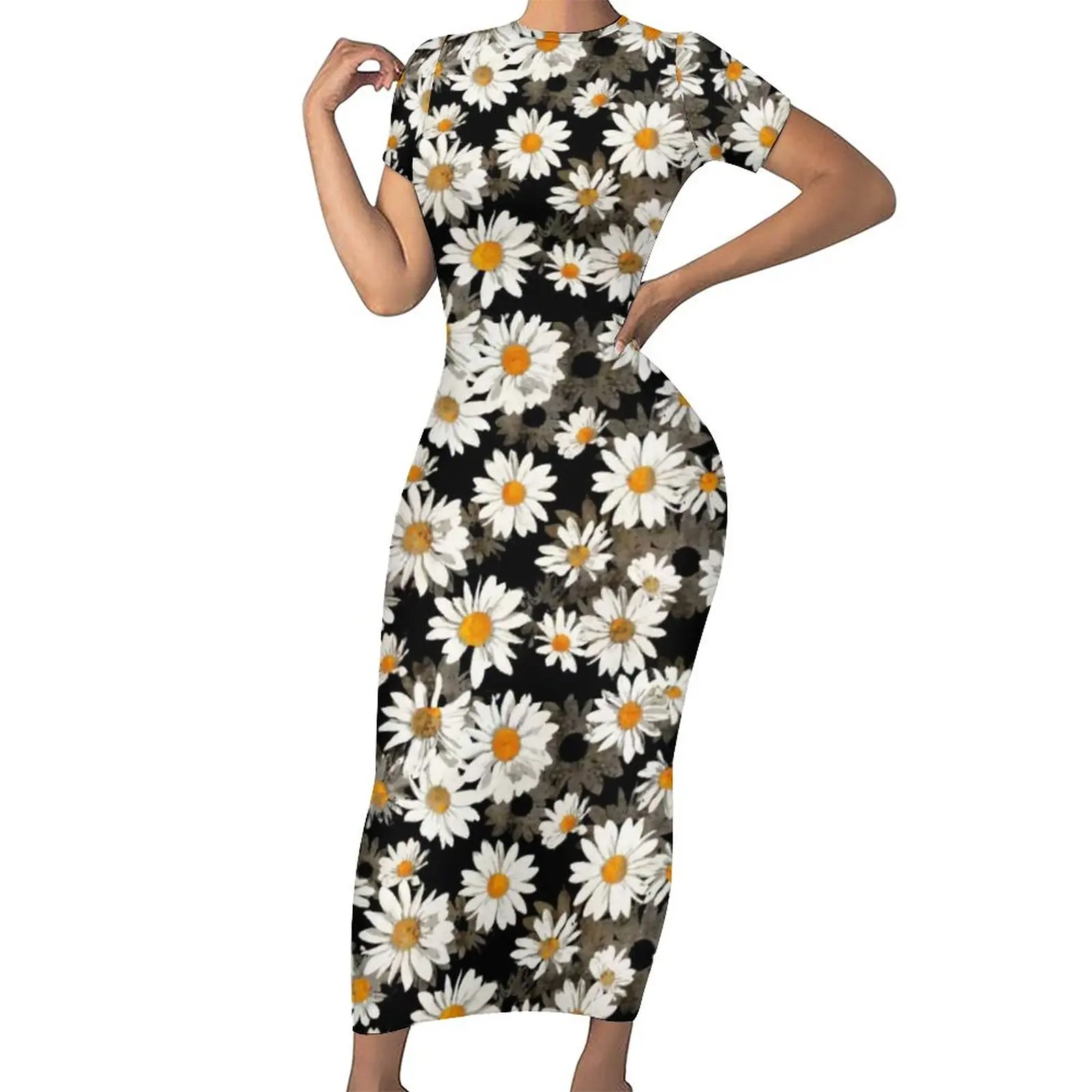 White Spring Daisies Bodycon Dress Women Blossom Floral Night Club Maxi Dresses Summer Short Sleeve Street Fashion Graphic Dress
White Spring Daisies Bodycon Dress Women Blossom Floral Night Club Maxi Dresses Summer Short Sleeve Street Fashion Graphic Dress