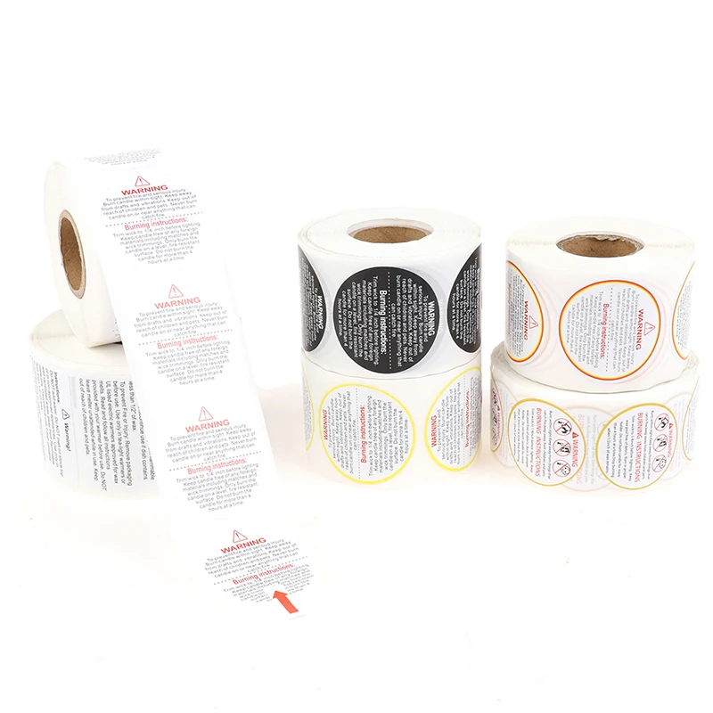 500pcs/roll Candle Warning Label Candle Jar Container Stickers Waterproof Wax Melting Safety Label Vow Sticker Label 3.8cm
500pcs/roll Candle Warning Label Candle Jar Container Stickers Waterproof Wax Melting Safety Label Vow Sticker Label 3.8cm