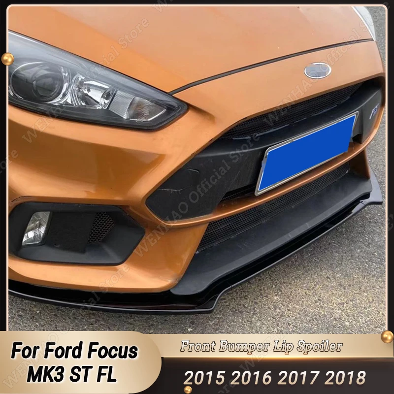 Car Front Bumper Lip Spoiler Gloss Black Body Kit Splitter Diffuser For Ford Focus MK3 ST FL 2015 2016 2017 2018 Accessories
Car Front Bumper Lip Spoiler Gloss Black Body Kit Splitter Diffuser For Ford Focus MK3 ST FL 2015 2016 2017 2018 Accessories