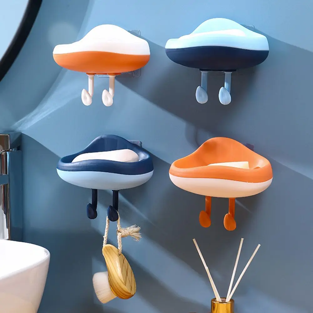 Creative Cloud Shaped Wall Mounted Soap Box No Punching Bathroom Storage Rack Portable Cartoon Soap Dish With Hook
Creative Cloud Shaped Wall Mounted Soap Box No Punching Bathroom Storage Rack Portable Cartoon Soap Dish With Hook