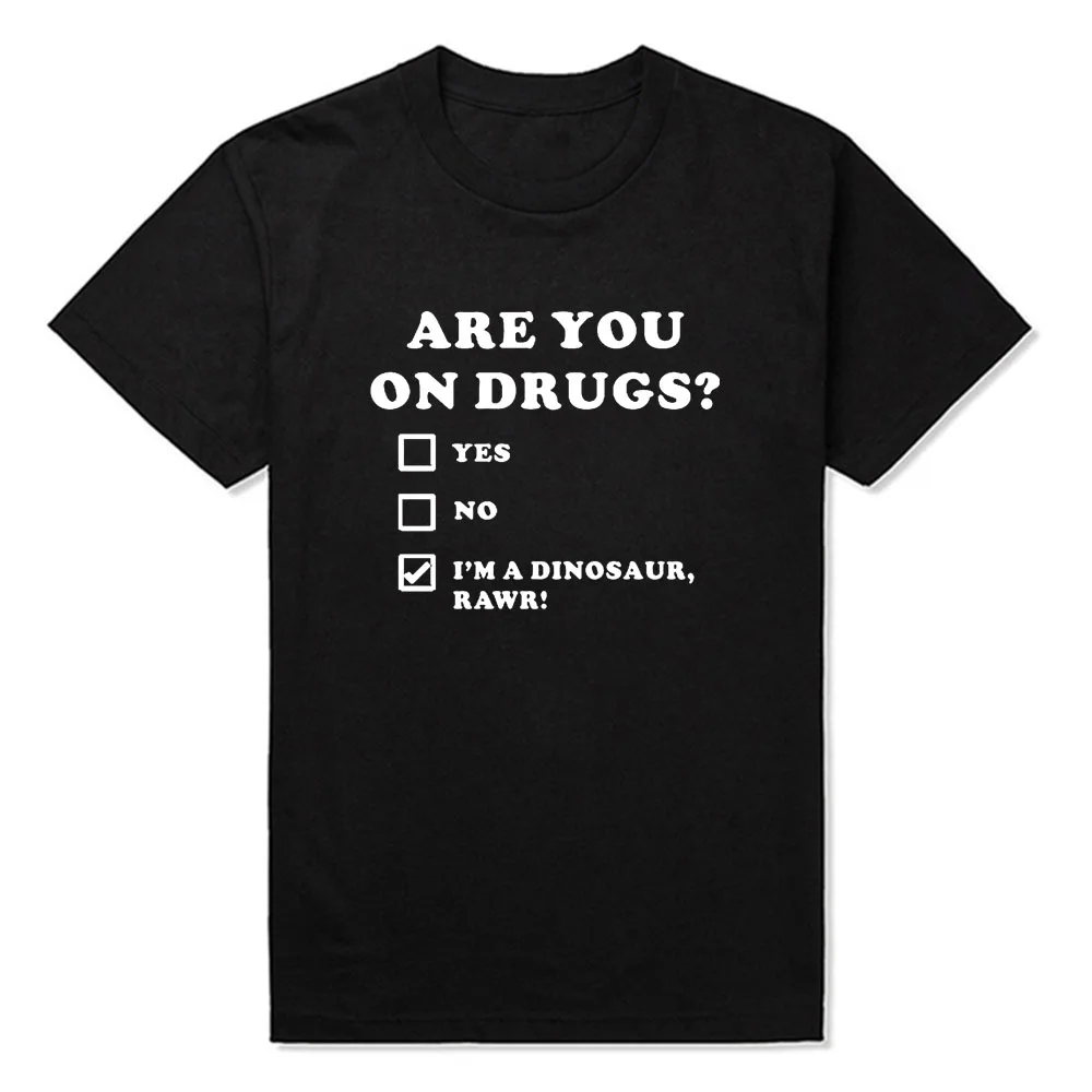 Футболка мужская с коротким рукавом, круглым вырезом и забавным динозавром
Футболка мужская с коротким рукавом, круглым вырезом и забавным динозавром