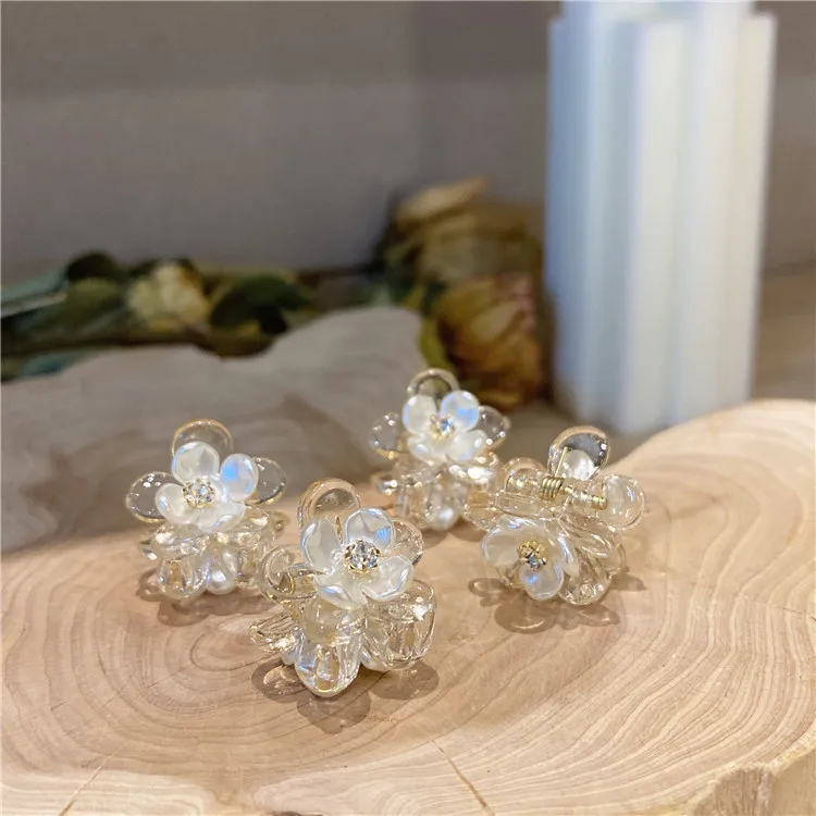 5pc Korean Minimalist Geometric Flower Hair Claw Rhinestone Ponytail Clip Women Transparent Small Crab Mini Party Sweet Headwear
5pc Korean Minimalist Geometric Flower Hair Claw Rhinestone Ponytail Clip Women Transparent Small Crab Mini Party Sweet Headwear