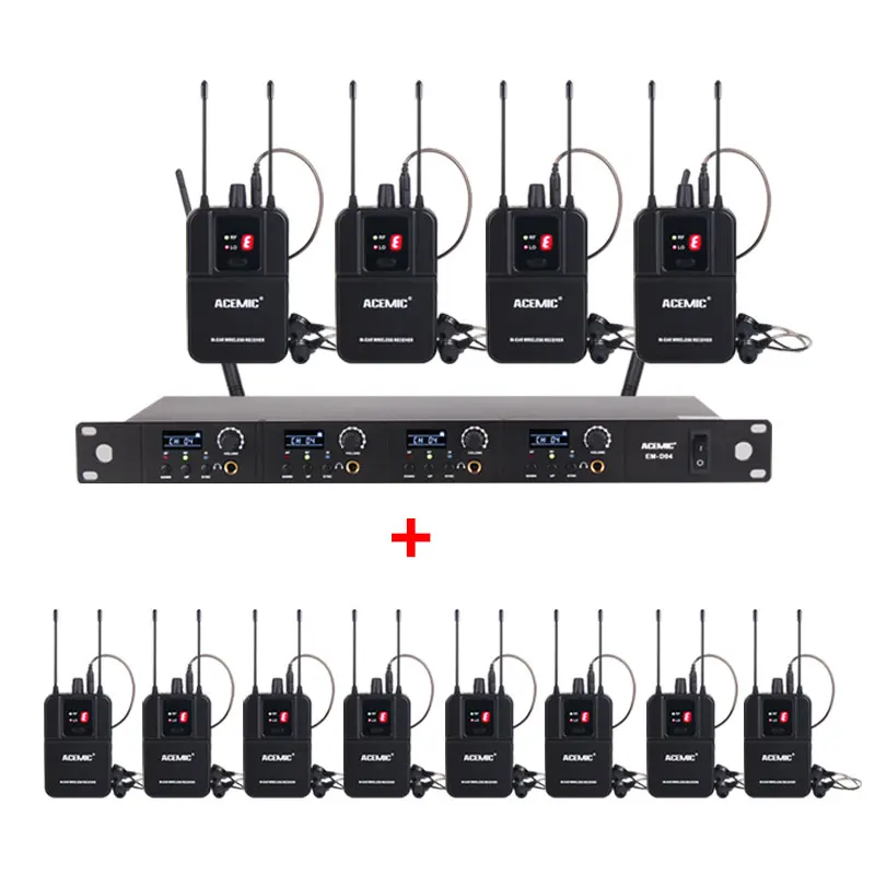 Беспроводная внутриканальная система мониторинга ACEMIC EM-D04, профессиональный IEM для сцены, возврат с несколькими приемниками Bodypack
Беспроводная внутриканальная система мониторинга ACEMIC EM-D04, профессиональный IEM для сцены, возврат с несколькими приемниками Bodypack