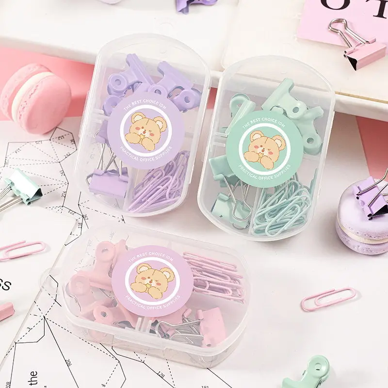 1 Box Macaron Color Binder Clip with Paper Cilps Round Head Clip Cute Solid Color Hand Account Clip School Office Accessories
1 Box Macaron Color Binder Clip with Paper Cilps Round Head Clip Cute Solid Color Hand Account Clip School Office Accessories