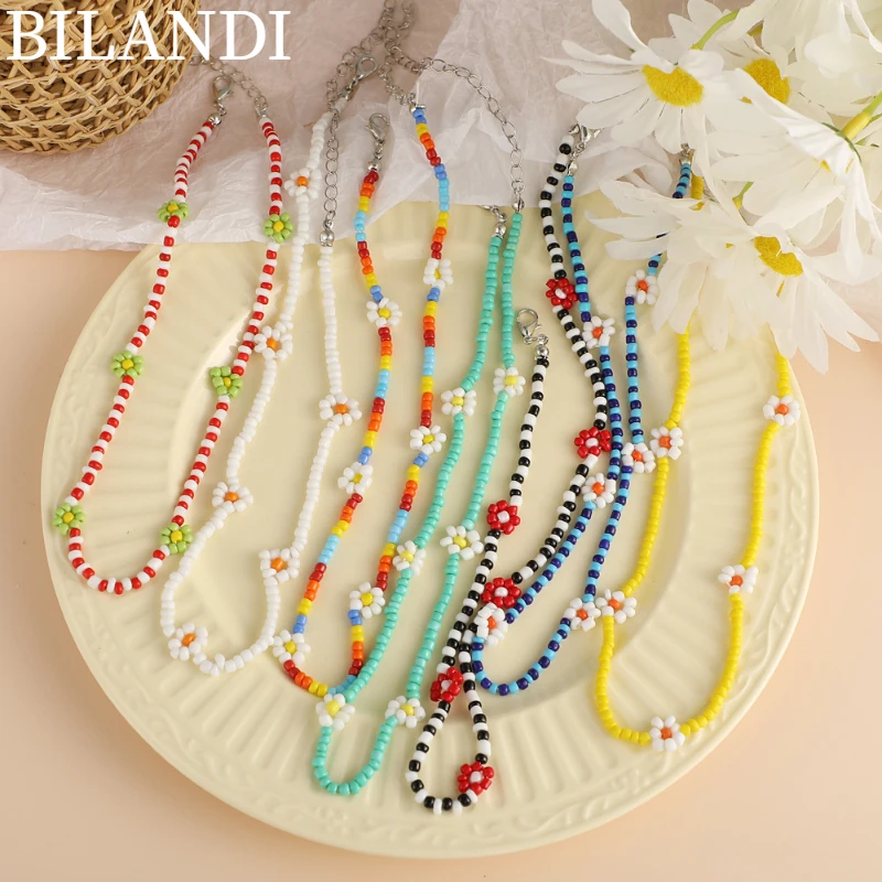 

Bilandi Women Jewelry Bohemia Style Series Necklace 2022 New Trend Sweet Seed Beads Bracelet For Women Accessories