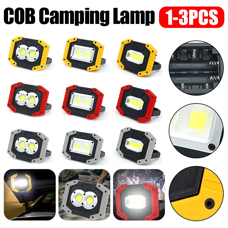 1-3 шт., портативный переносной фонарь COB для кемпинга
1-3 шт., портативный переносной фонарь COB для кемпинга