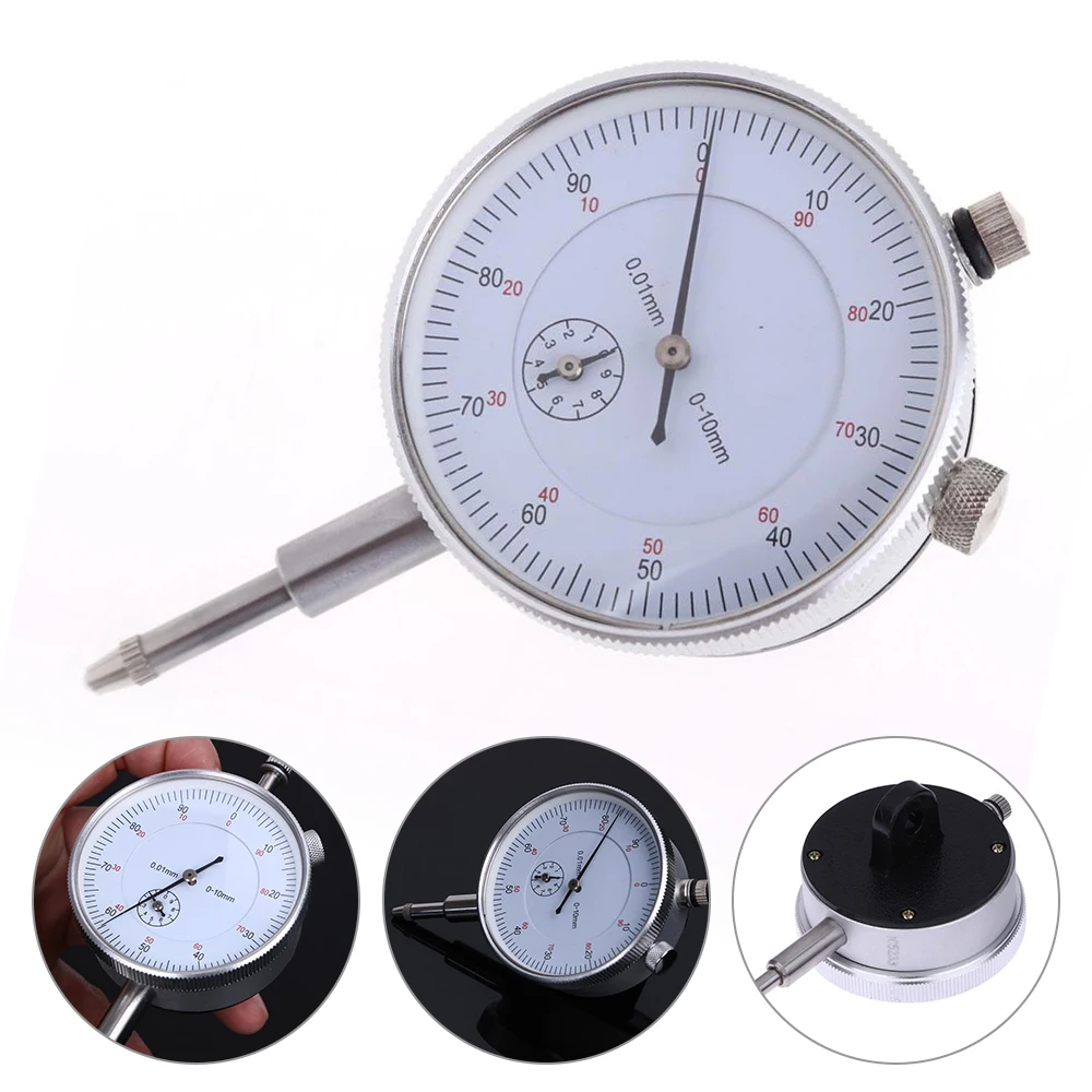 Gauge Instruments 0.01mm Test Tool Measurement 0-10mm Accuracy Indicator Concentricity Precision Resolution Dial Meter
Gauge Instruments 0.01mm Test Tool Measurement 0-10mm Accuracy Indicator Concentricity Precision Resolution Dial Meter