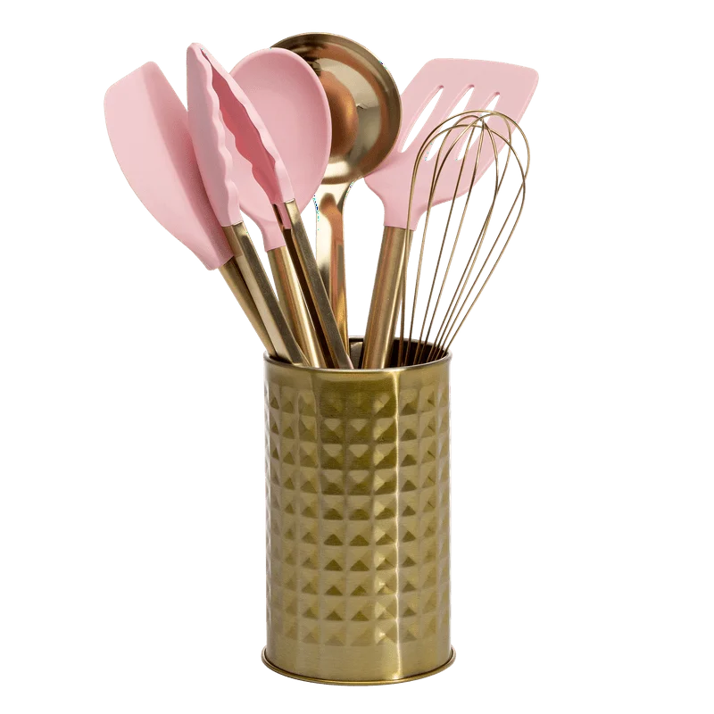 Beautiful Pink Silicone and Stainless Steel Cooking Utensil Set Storage organizer Jewelry organizer Organizers storage Trolley
Beautiful Pink Silicone and Stainless Steel Cooking Utensil Set Storage organizer Jewelry organizer Organizers storage Trolley