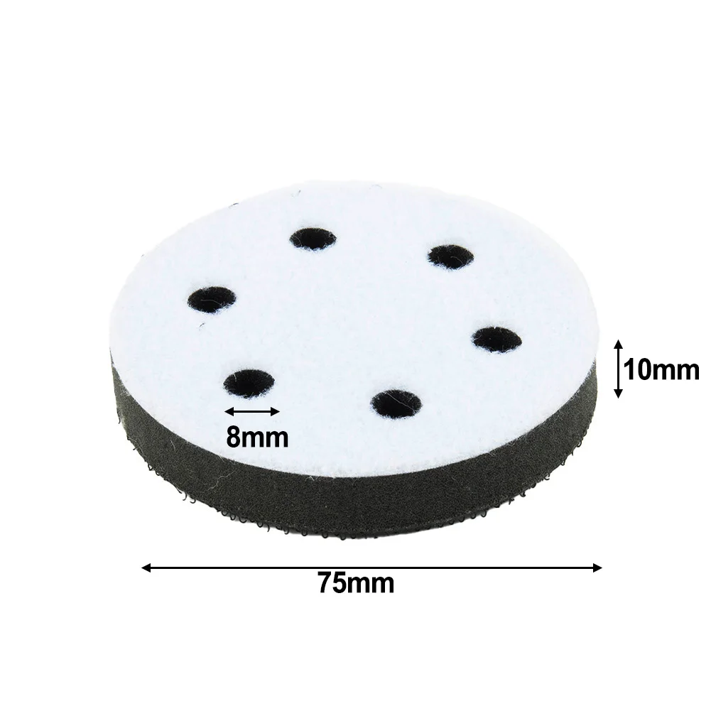 2pcs 3 Inch 6 Holes Soft Sponge Interface Pad Hook And Loop Backing Sanding Pads For Polishing Grinding Power Tools Parts
2pcs 3 Inch 6 Holes Soft Sponge Interface Pad Hook And Loop Backing Sanding Pads For Polishing Grinding Power Tools Parts