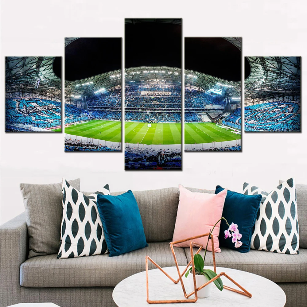 5 Pieces Football Olympique Stadium Night Scene Mural Wall Print Art Canvas Poster Painting for Living Room Home Decor Pictures
5 Pieces Football Olympique Stadium Night Scene Mural Wall Print Art Canvas Poster Painting for Living Room Home Decor Pictures