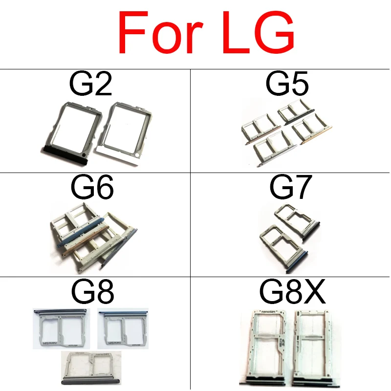 Держатель лотка для карты памяти SD и sim-карты для LG G2 G5 G6 F700S G7 слот для считывателя sim-карт гнездо адаптера запасные части Аксессуары 
Держатель лотка для карты памяти SD и sim-карты для LG G2 G5 G6 F700S G7 слот для считывателя sim-карт гнездо адаптера запасные части Аксессуары