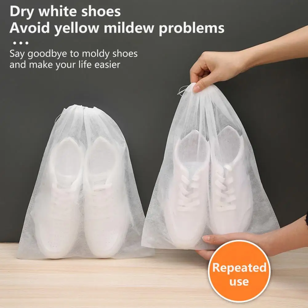 10 шт. нетканых сумок для обуви со шнурком, дышащая сумка для хранения, многоразовые утолщенные сумочки для хранения обуви, пылезащитные доро...
10 шт. нетканых сумок для обуви со шнурком, дышащая сумка для хранения, многоразовые утолщенные сумочки для хранения обуви, пылезащитные доро...