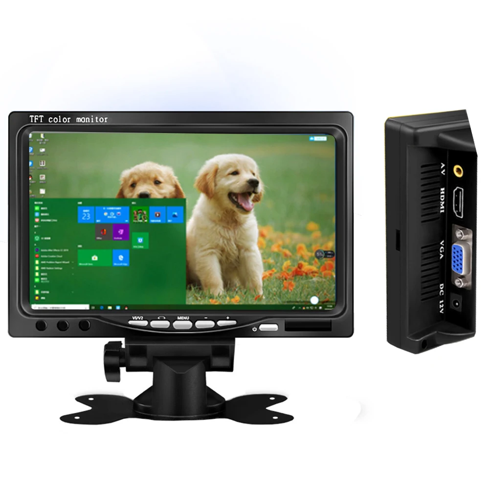 Автомобильный монитор HDMI 7 дюймов широкоформатный HD 1024*600 маленький ЖК-дисплей с AV / VGA совместимый мини-компьютер
Автомобильный монитор HDMI 7 дюймов широкоформатный HD 1024*600 маленький ЖК-дисплей с AV / VGA совместимый мини-компьютер