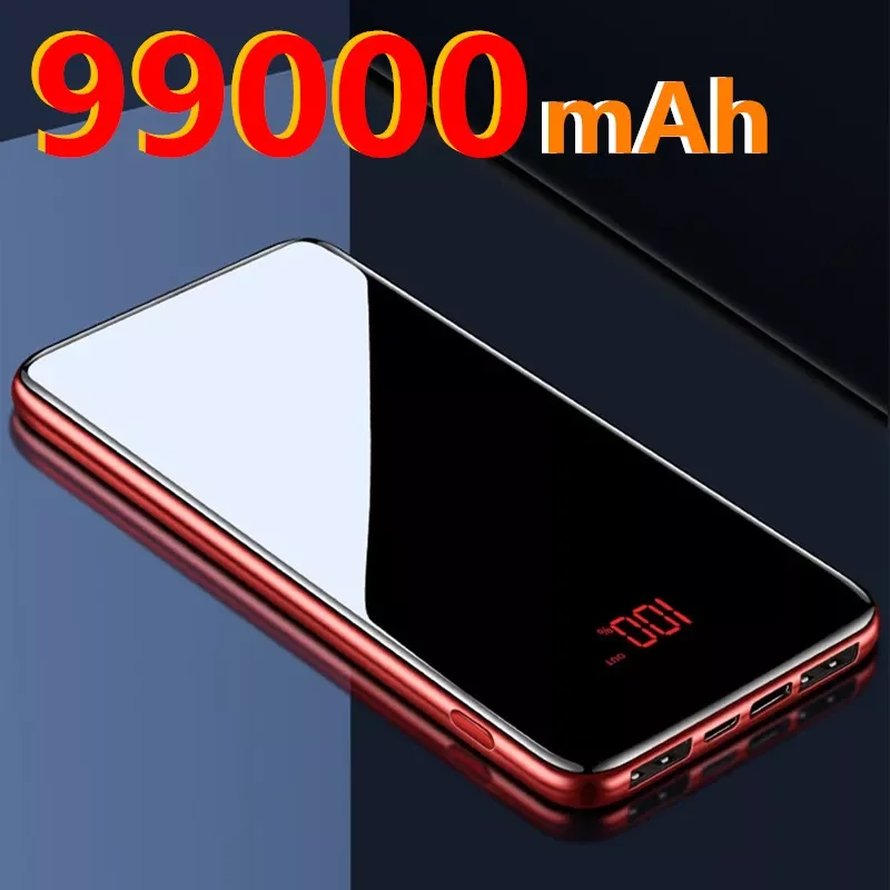 99000MAh High Capacity Power Bank With 2 USB Outdoor Travel Portable Fast Charger Power Bank For Xiaomi Phone
99000MAh High Capacity Power Bank With 2 USB Outdoor Travel Portable Fast Charger Power Bank For Xiaomi Phone