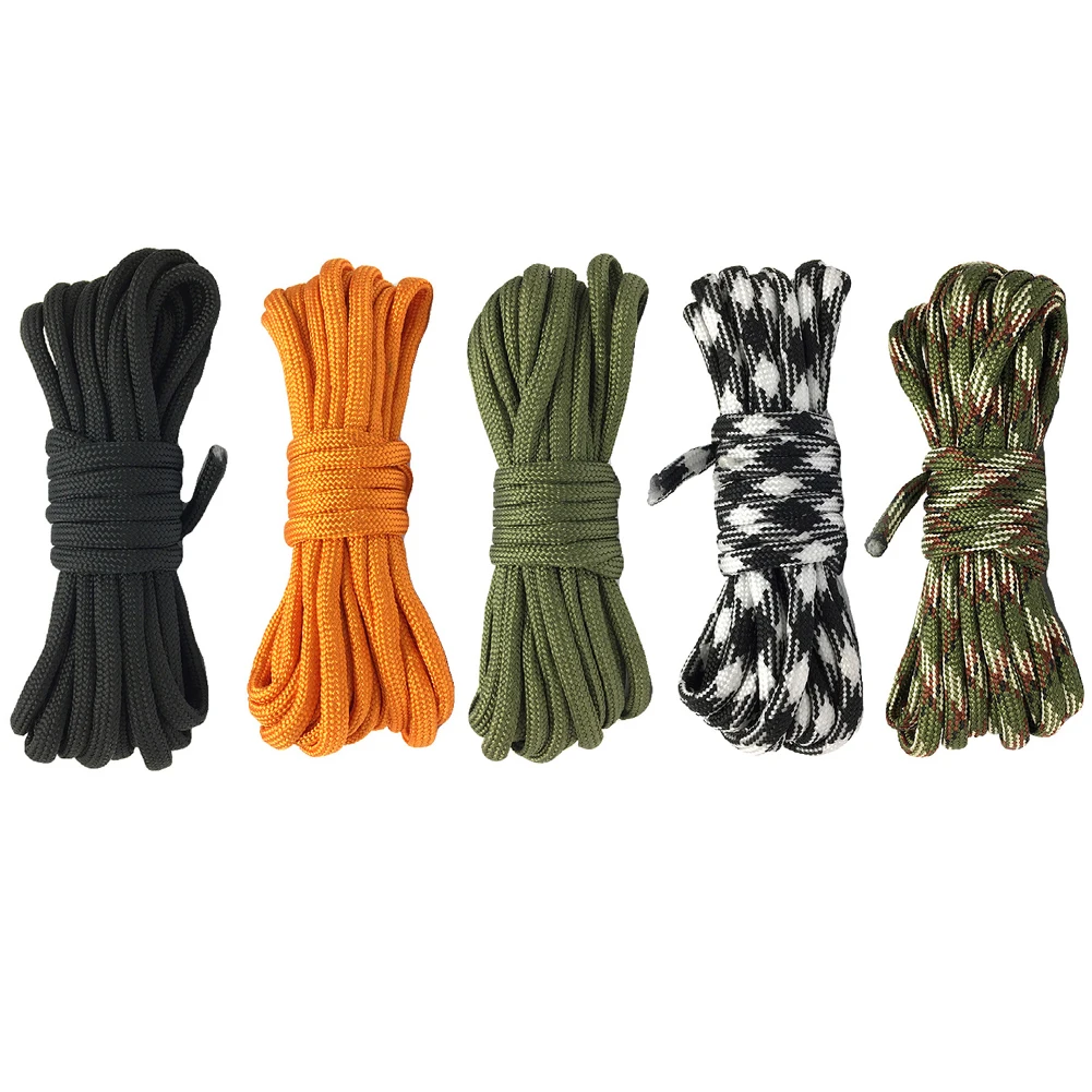 5 Meters Paracord for Survival 9 Stand Cores Parachute Cord Lanyard for Outdoor Climbing Hiking Survival Tent Accessories
5 Meters Paracord for Survival 9 Stand Cores Parachute Cord Lanyard for Outdoor Climbing Hiking Survival Tent Accessories