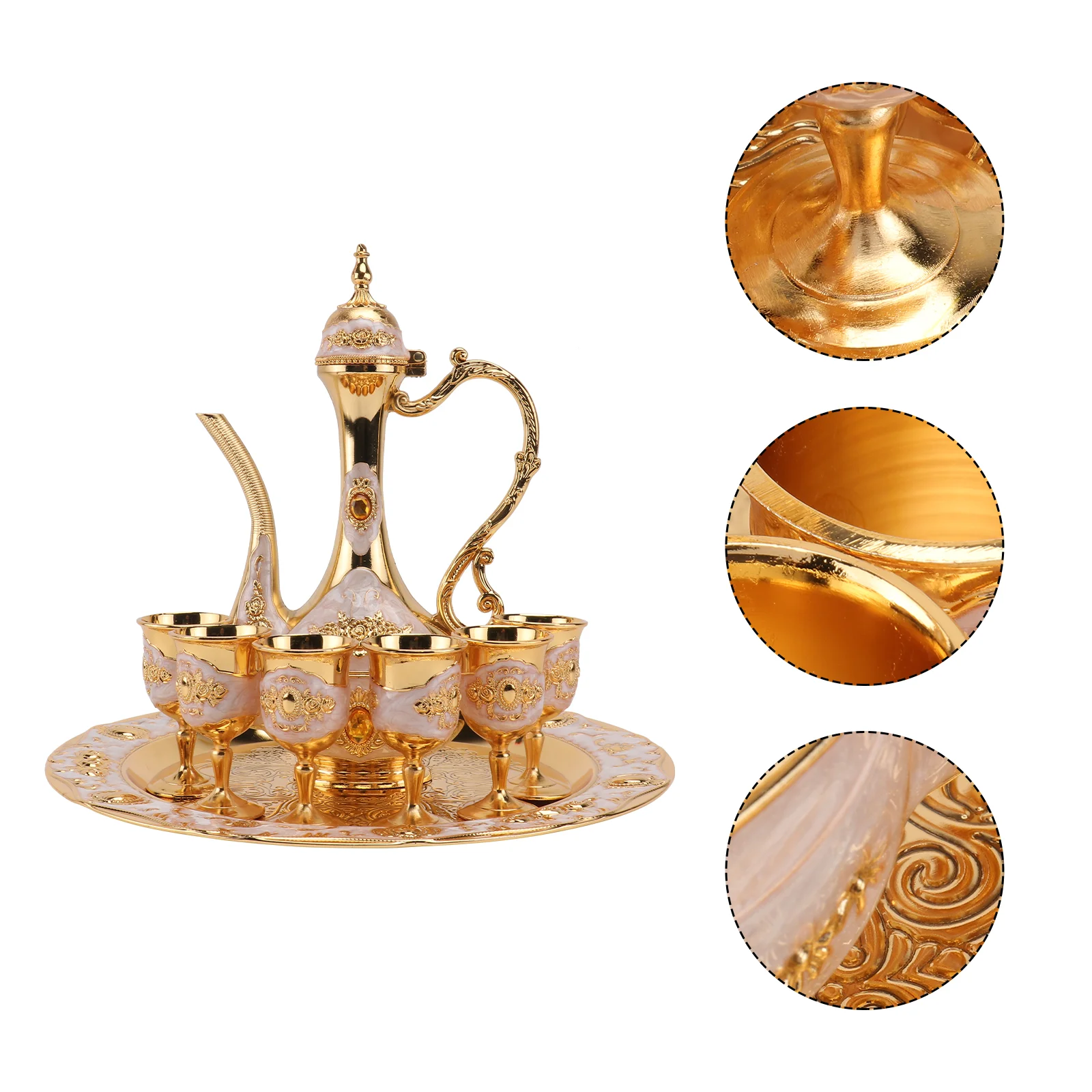 Turkish Set Glasses Vintage Tea Decanter Pot Coffee Cup Wedding Cups Goblets Withwhiskey Bottle Sets Gift Water Tray Teapot 
Turkish Set Glasses Vintage Tea Decanter Pot Coffee Cup Wedding Cups Goblets Withwhiskey Bottle Sets Gift Water Tray Teapot